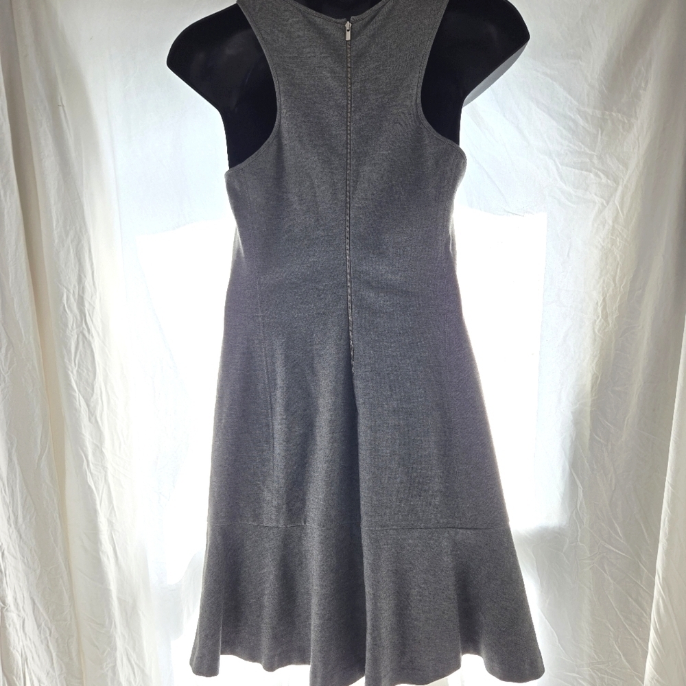 Lovely Gray BR Racerback Ruffle Hem Dress EUC - Picture 4 of 10